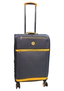 Troler My Travel R336, dimensiune medie 24", 60x42x25cm, gri inchis