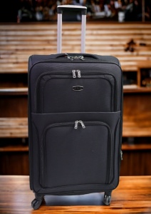 Troler My Travel R744, dimensiune mare 28", 4 roti 360, 71x46x30cm, negru