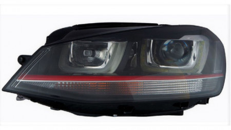 Farol Esquerdo Vw Golf VII GTI 12-17 C/ Luz Dia+Led 12-17