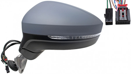 Espelho VW Tiguan 16-20 Esquerdo Rebativel C/ Pisca Luz Cortesia e Mem.