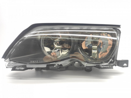 Farol Esquerdo Bmw S-3 E46 4P/ Touring 01-05 Mascara Preta