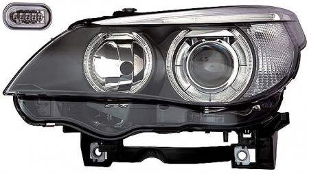 Farol Esquerdo Bmw E60 03-07 Xenon
