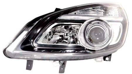 Farol Esquerdo Renault Scenic II 05-08 Aro Preto