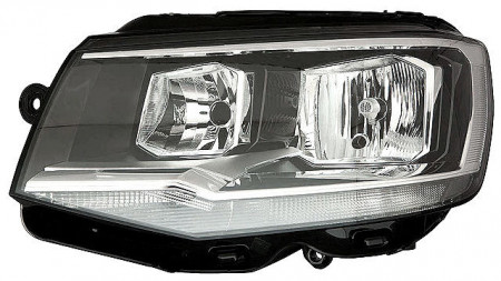 Farol Direito Volkswagen Transporter T6 16- Fundo Negro