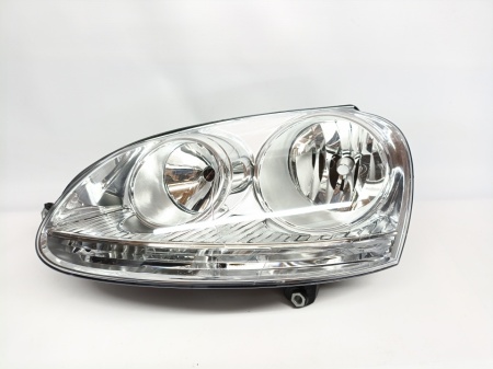 Farol Esquerdo Vw Golf V 03-08 Cromada