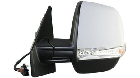 Espelho Direito Eletrico Fiat Doblo 10- Termico C/ Sonda C/ Pisca P/ Pintar 2 Vidros