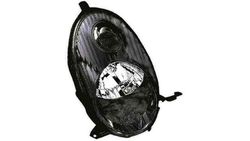 Farol Esquerdo Nissan Micra K12 03-07 Mascara Preta