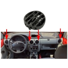 Grelha Interior Ventilaçao Renault Kangoo 97-06 Preta