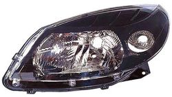 Farol Direito Dacia Sandero 08-11 Mascara Preta