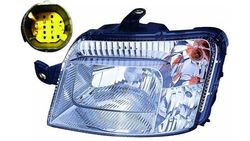 Farol Fiat Panda 03-11 Esquerdo Eletrico F. Amarela - Img 2