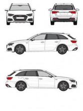 Kit Barras Tejadilho Audi A4 Avant 2008 a 2015 Aluminio - Img 3