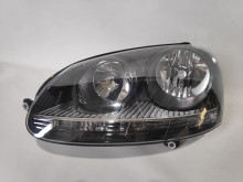Farol Esquerdo Vw Golf V 03-08 Mascara Preta