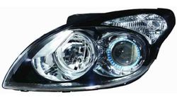 Farol Direito Eletrico Hyundai I30 07-12 Mascara Preta