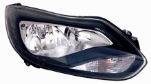 Farol Direito Ford Focus III 11-14 Aro Preto