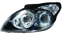 Farol Esquerdo Eletrico Hyundai I30 07-12 Mascara Preta C/ Motor - Img 2