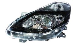 Farol Esquerdo Renault Clio III 09-12 Mascara Preta H1+H7+H7 - Img 2