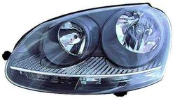 Farol Esquerdo Vw Golf V 03-08 Mascara Cinza - Img 2