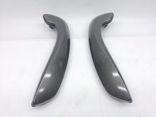 Kit Puxadores Porta Frente Renault Megane III Cinza 08-15