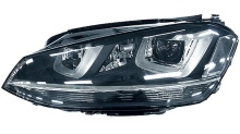 Farol Direito Fundo Negro Volkswagen Golf VII 12-17 Led - Img 9