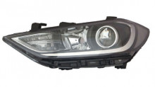 Farol Esquerdo Negro Hyundai Elantra 16-18