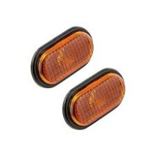 Par Piscas Guarda Lamas Renault C/Aro Preto 91-09 - Img 2