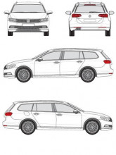 Kit Barras Tejadilho VW Passat B8 Variant 15 - 19 Aluminio - Img 3