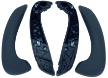 Kit Puxadores Porta Frente Renault Megane III Preto Mate 08-15 - Img 2