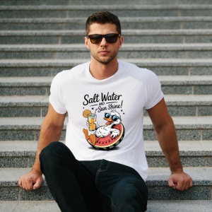 Tricou personalizat ,, Rata cu apa sarata si soare stralucitor,,