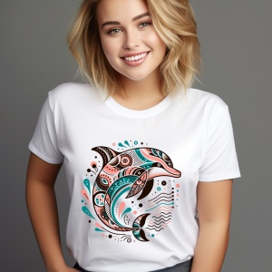 Tricou personalizat model Delfin