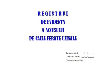Registru Acces C.F.U. - 50 file