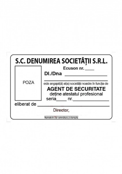Ecuson agent de securitare