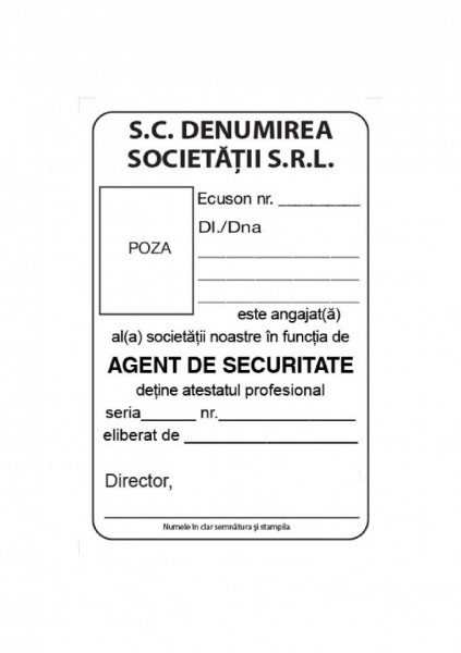 Ecuson agent de securitare - Img 2
