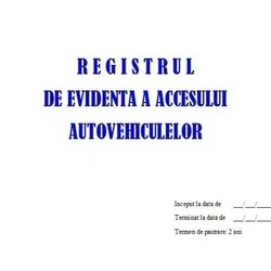 Registru Acces Auto - 25 file