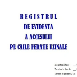 Registru Acces C.F.U. - 50 file