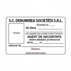Ecuson agent de securitare