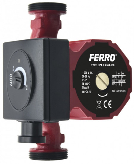 0605W - Pompa circulatie electronica Ferro GPA II 25X8X180 instalatii de incalzire