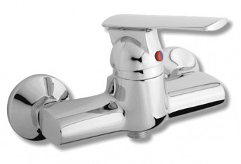 95060/1,0 - Baterie Perete Dus Techno, Crom Fara Accesorii