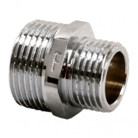 N10C - Niplu redus alama cromata 3/4"x1/2"