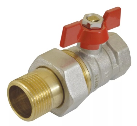 Robinet Sferic Apa Fluture Cu Hollender, Pn16,Int.-Ext. 1/2"