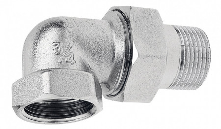 SGCC2 - Cot olandez din alama cromata 1/2" FI-FE etansare conica