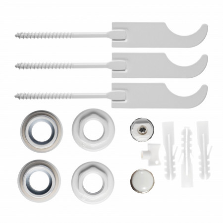 ZGG3B - Set reductii 1x1/2" dop, aerisitor manual 1/2" si 3 console pt. radiatoare de aluminiu