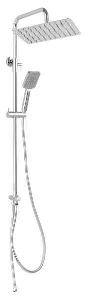 NP48 - Set bara dus suportlisant, dus fix si para dus mobila Wizard Square Pro, crom