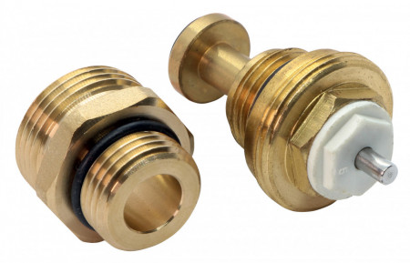 RKPT-SET42 - Set: Ventil inchidere cap termostatat M30X1,5 + Niplu 1/2"x3/4" (profil C12)