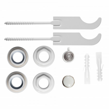 ZGG2BA - Set reductii 1x1/2" dop, aerisitor higroscopic 1/2" si 2 console pt. radiatoare de aluminiu