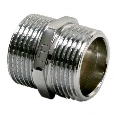 N02C - Niplu alama cromata 3/8"