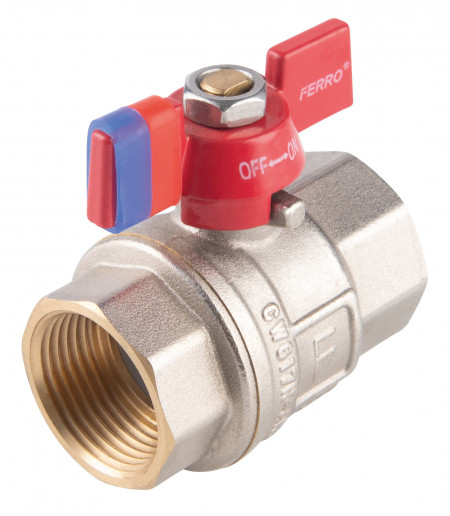 KFPM2 - Robinet trecere sfera fluture PN30, 3/4" FI-FI, F-Power