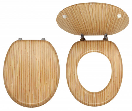 WC/BAMBUS - Capac WC decor bambus, MDF