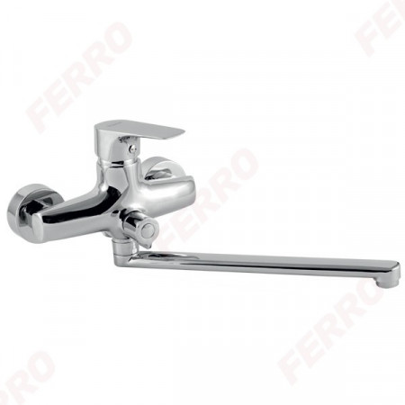 97071/1,0 - Baterie Perete Cada/Dus Nice, Crom Pipa Mobila Fara Accesorii