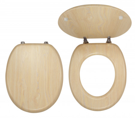 WC/BRIZA - Capac WC decor mesteacan, MDF