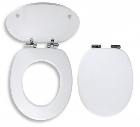 WC/SOFTMDF - Capac WC alb, soft close, MDF
